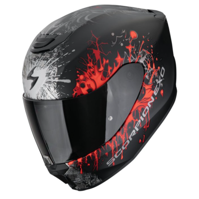 Cască SCORPION EXO-39 WOLF Matt Black-Red