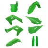 Kit de restyling din plastic POLISPORT Restyling Kit Kawasaki KX 125/250 (2003-08) verde