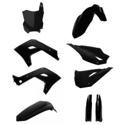 Kit de restyling din plastic POLISPORT Restyling Kit Kawasaki KX 125/250 (2003-08) negru