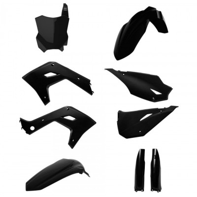Kit de restyling din plastic POLISPORT Restyling Kit Kawasaki KX 125/250 (2003-08) negru