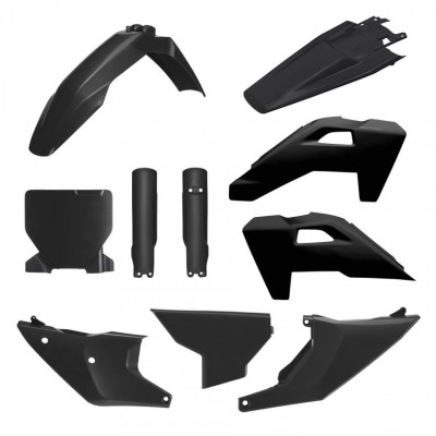 Kit de restyling din plastic POLISPORT Restyling Kit Husqvarna TC/FC (2025-26) negru