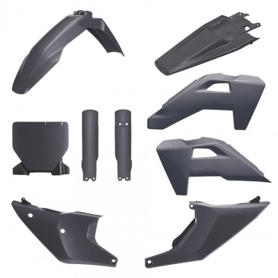 Kit de restyling din plastic POLISPORT Restyling Kit Husqvarna TC/FC (2025-26) gri nardo