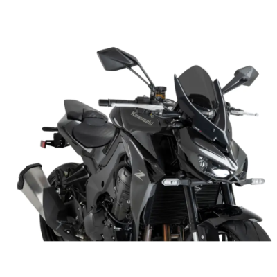 Parbriz Puig New Generation Touring Kawasaki Z1100 2026, Z1100 SE 2026 Dark Smoke Parbriz Puig New Generation Touring Kawasaki Z1100 2026, Z1100 SE 2026 Dark Smoke
