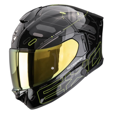 Cască SCORPION EXO-530 AIR FOND Black-Neon Yellow