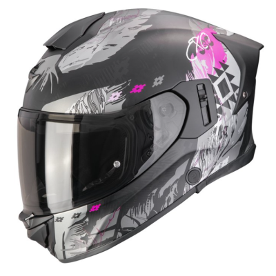 Cască SCORPION EXO-530 AIR HADJI Matt Black-Pink