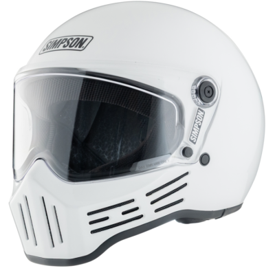 Casca SIMPSON M30 Matt White Casca SIMPSON M30 Matt White