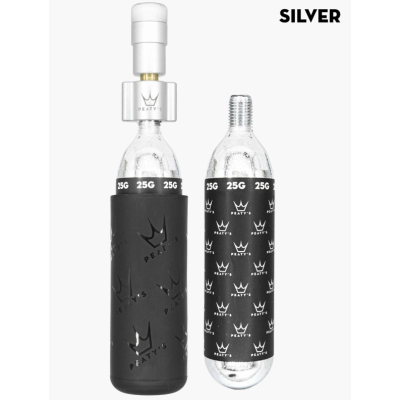 Cartușe Peaty's Holeshot CO2 Inflator pentru anvelope - 25g Argintiu