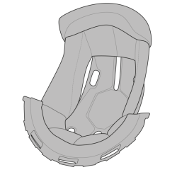 Interior pentru casca SIMPSON Venom - Top Cap Padding Interior pentru casca SIMPSON Venom - Top Cap Padding
