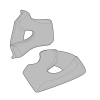 Buză pentru cască SIMPSON Venom - Cheek Pads