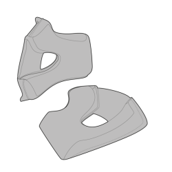 Buză pentru cască SIMPSON Venom - Cheek Pads