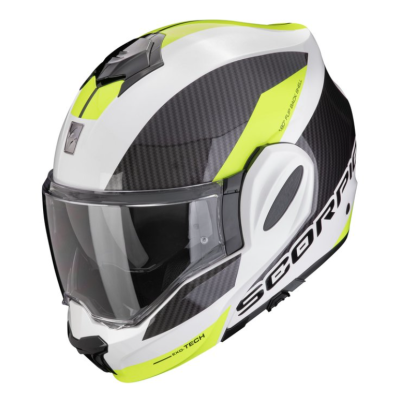 Casca modulară SCORPION Exo-Tech Evo Team WHITE/YELLOW
