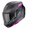 Casca modulară SCORPION Exo-Tech Evo SOCIUS MATT BLACK/PINK
