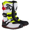Botine ALPINESTARS TECH-T Alb/Roșu/Galben fluorescent/Negru