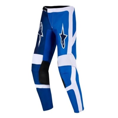 Pantaloni de motocross pentru copii ALPINESTARS FLUID PORTL UCLA Blue/White
