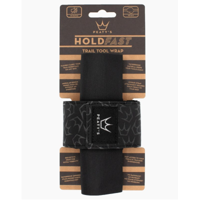 Curea Peaty's HoldFast Trail Tool Wrap - Nightrider Black