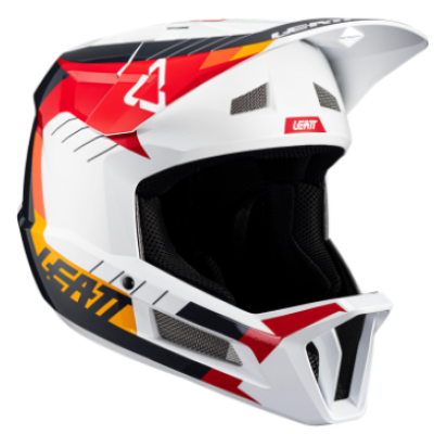 Cască de bicicletă LEATT MTB Gravity 2.0 V24 Alb/Roșu Cască de bicicletă LEATT MTB Gravity 2.0 V24 Alb/Roșu