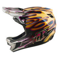 Cască de bicicletă Troy Lee Designs D4 Carbon MIPS Overspray Gold / Black