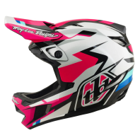 Cască de bicicletă Troy Lee Designs D4 Polyacrylite Helmet MIPS Romaer Magenta