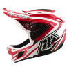 Cască de bicicletă Troy Lee Designs D4 Polyacrylite Helmet MIPS The Line Fire / White
