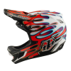 Cască de bicicletă Troy Lee Designs D4 Composite Helmet MIPS Overspray Alb / Roșu