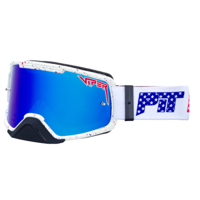 Ochelari de motocross Pit Viper The Merika Brapstrap Goggle Large Blue Lens