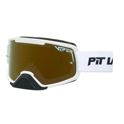 Ochelari de motocross Pit Viper The Miami Nights Brapstrap Goggle Large Gold Lens
