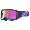 Ochelari de motocross ALPINESTARS VISION 8 MAVEN BLITHE BLUE PUR MIRROR-PINK