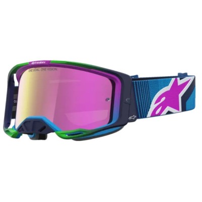Ochelari de motocross ALPINESTARS VISION 8 MAVEN BLITHE BLUE PUR MIRROR-PINK