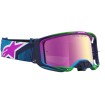 Ochelari de motocross ALPINESTARS VISION 8 MAVEN BLITHE BLUE PUR MIRROR-PINK thumb