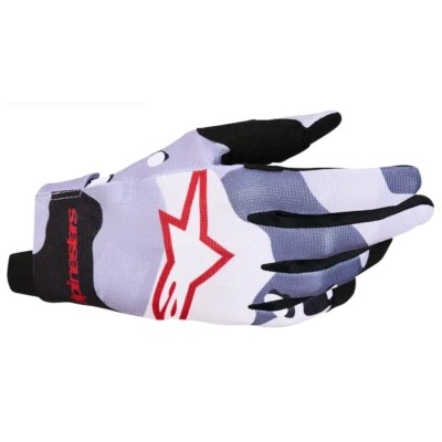 Mănuși motocross ALPINESTARS RADAR 27 GRY/RED/BLK
