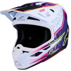 Cască motocross ALPINESTARS SM7 BLASTER PUR/PNK/WH Cască motocross ALPINESTARS SM7 BLASTER PUR/PNK/WH
