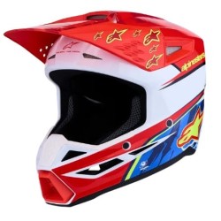 Cască motocross pentru copii ALPINESTARS SM3 FALCON RED/WHT/BLU Cască motocross pentru copii ALPINESTARS SM3 FALCON RED/WHT/BLU