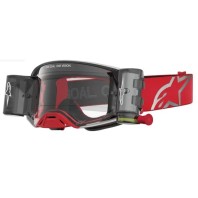 Ochelari motocross ALPINESTARS SUPERTECH FIRMA ROLL OFF RED/SIL/CLR