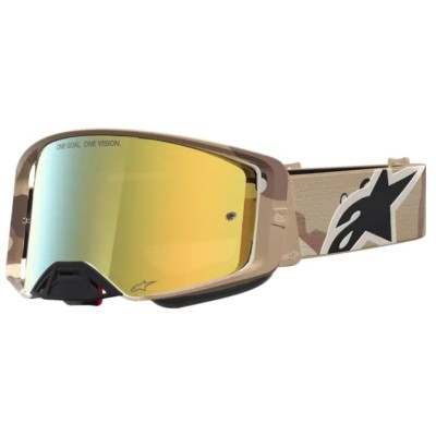 Ochelari motocross ALPINESTARS SUPERTECH LONE CAMO DESERT MIRROR-GLD