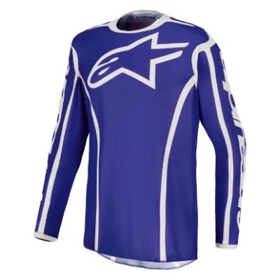 Jersey motocross Alpinestars FLUID APEX V2 BLUE/WHITE Jersey motocross Alpinestars FLUID APEX V2 BLUE/WHITE