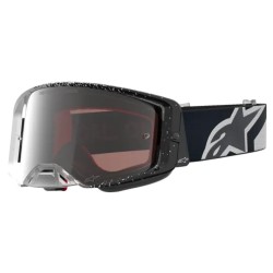 Ochelari motocross ALPINESTARS SUPERTECH HITEN WHT BLACK MIRROR-SILVER