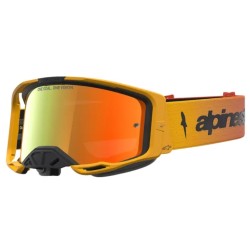 Ochelari motocross ALPINESTARS VISION 8 AMBER FIRE RED BLK MIRROR-RED