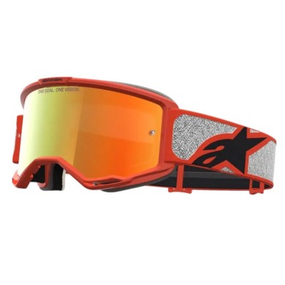 Ochelari motocross ALPINESTARS VISION 5 RORA SIL/ORNG/MIRROR-RED