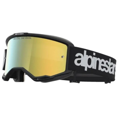 Ochelari motocross ALPINESTARS VISION 5 HONE BLK WHITE MIR MIRROR-GOLD