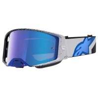 Ochelari motocross ALPINESTARS SUPERTECH HITEN BLK BLITHE BLU MIRROR-BLUE