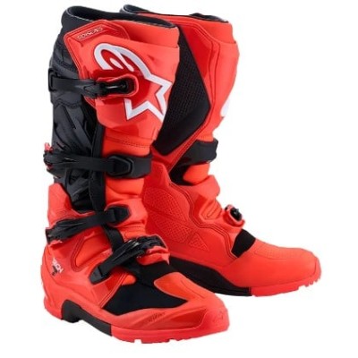 Cizme motocross ALPINESTARS TECH 7 C27 ENDURO RED FLUO BK
