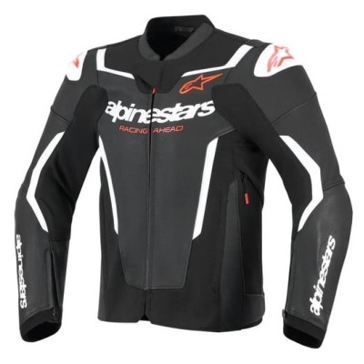 Geacă din piele ALPINESTARS GP FORCE V2 BK/WHT