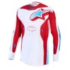 Tricou motocross ALPINESTARS RACER HUNT WHT/RED/BLU