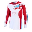 Tricou motocross ALPINESTARS RACER HUNT WHT/RED/BLU thumb