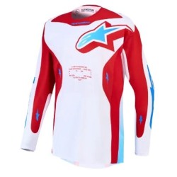 Tricou motocross ALPINESTARS RACER HUNT WHT/RED/BLU