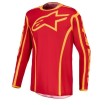 Jersey motocross ALPINESTARS FLUID APEX V2 RED/GLD thumb