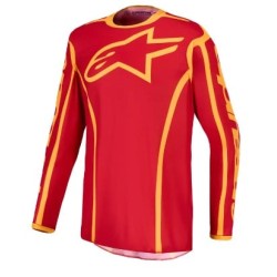 Jersey motocross ALPINESTARS FLUID APEX V2 RED/GLD Jersey motocross ALPINESTARS FLUID APEX V2 RED/GLD