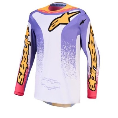 Tricou motocross ALPINESTARS FLUID DRAG LIL/BLU/GLD