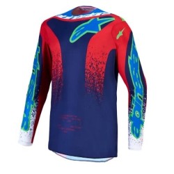 Jersey motocross ALPINESTARS FLUID DRAG BL/NV/RD/WH Jersey motocross ALPINESTARS FLUID DRAG BL/NV/RD/WH
