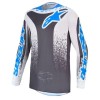 Jersey motocross ALPINESTARS FLUID DRAG GRY/LIL/BLU